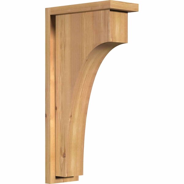 Ekena Millwork Huntington Smooth Corbel w/Backplate, Western Red Cedar, 5 1/2"W x 12"D x 24"H COR06X12X24HUN01SWR - main